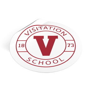 Visitation School - Round Vinyl Stickers